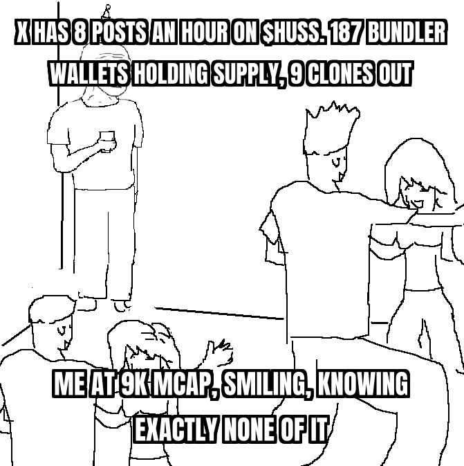 meme: $HUSS rips 216% on pump.fun with $120k traded in an hour while x stays quiet